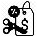 Cut Price Cost Minimize Bargain Icon