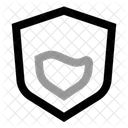 Half Shield Insurance Shield Icon