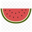 Half Slice Watermelon Fruit 아이콘