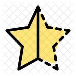 Half Star  Icon