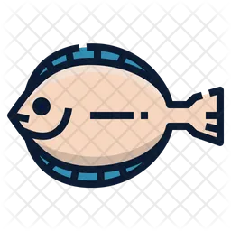 Halibut Fish  Icon