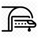 Linienhangar Garage Flugzeug Symbol