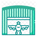 Hangar Flugzeug Flugzeuge Symbol