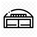 Hangar Gebaude Flugzeuge Symbol