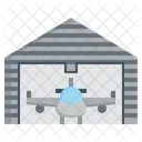 Hangar Flugzeug Flughafen Symbol