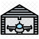 Hangar Flugzeug Flughafen Symbol