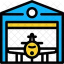 Hangar Flughafen Flugzeug Symbol