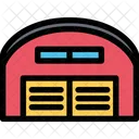 Hangar Stadt Haus Symbol