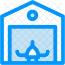 Hangar Luftfahrt Flugzeug Symbol