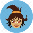 Halloween Witch Character Icon