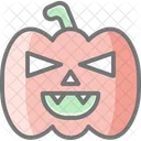Halloween Lamp Pumpkin Icon Icon