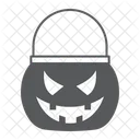 Halloween Basket Bucket Icon