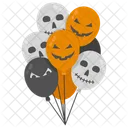 Halloween Balloons Decorations Party Icon