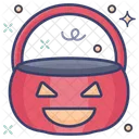 Halloween Basket Pumpkin Basket Halloween Bucket Icon
