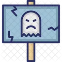 Halloween Board Halloween Irregular Halloween Pole Icon