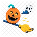 Halloween Broom  Icon
