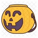 Halloween Bucket Bucket Monster Icon