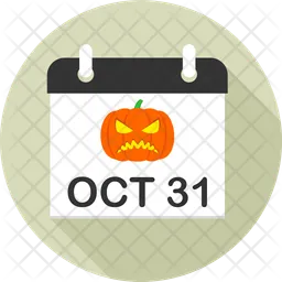 Halloween calendar  Icon