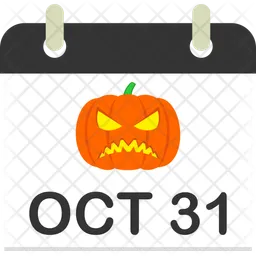 Halloween calendar  Icon