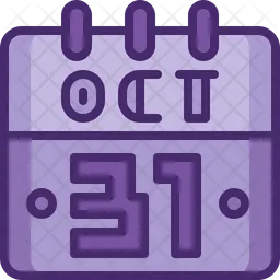 Halloween Calendar  Icon