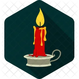 Halloween candle  Icon