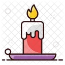 Halloween Candle Burning Candle Candle Light Icon