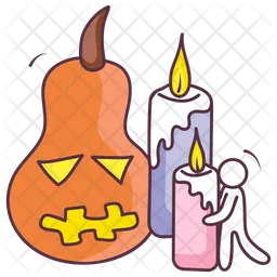 Halloween Candles  Icon