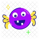 Halloween Candy Halloween Toffee Emoji Candy Icon
