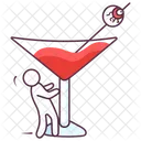 Halloween Cocktail Cocktail Glass Halloween Drink Icon