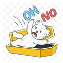 Halloween Coffin Oh No Scared Bear Icon