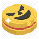 Halloween Cookie Chocolate Cookie Biscuits Icon