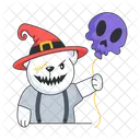 Spooky Balloon Halloween Costume Halloween Bear Icon