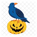 Halloween Crow Halloween Bird Scary Crow 아이콘