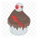 Cupcake D Halloween Dessert Muffin Icône