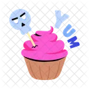 Halloween Cupcake Scary Cupcake Yum Cupcake Icon
