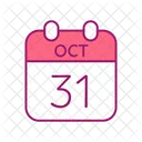 Halloween Date Festival Date Calendar Icon