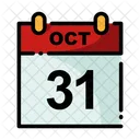Halloween Date Octobermcalender Date Icon