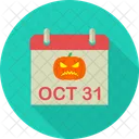 Halloween Date 31 Date Event Schedule Icon