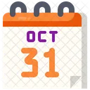 Calendar Halloween October Icon