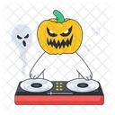 Halloween Dj Horror Dj Disc Jockey Icon