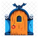 Halloween Door Haunted Door Spooky Door Icon