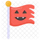 Scary Flag Halloween Flag Flagpole Icon