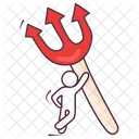 Halloween Fork Halloween Tool Devil Fork Icon