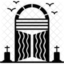 Halloween Gate Door Way Exit Gate Icon