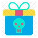 Present Skull Halloween Gift Icon