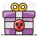 Halloween Gift Wrapped Gift Gift Box Icon