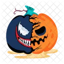 Halloween Gourd Halloween Squash Creepy Pumpkin 아이콘