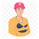 Pirata De Halloween Chico De Halloween Chico De Halloween Icono