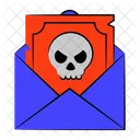 Halloween Invitation Scary Mail Scary Letter Icon