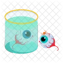 Dead Eyes Halloween Jar Eyeball Jar Icon